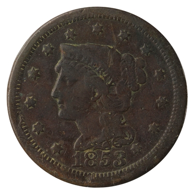 1853 USA Cent F-VF (F-15)