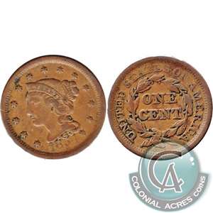 1854 USA Cent VG-F (VG-10)