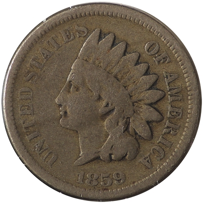 1859 USA Cent VG-F (VG-10)