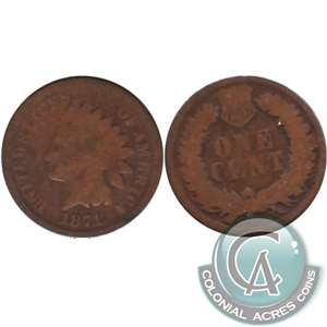 1871 USA Cent Good (G-4) $