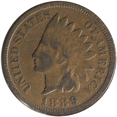 1889 USA Cent Fine (F-12)