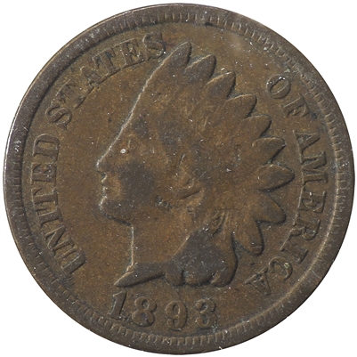 1893 USA Cent Very Good (VG-8)