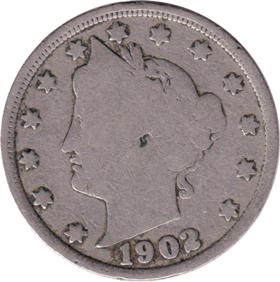 1902 USA Nickel Good (G-4)