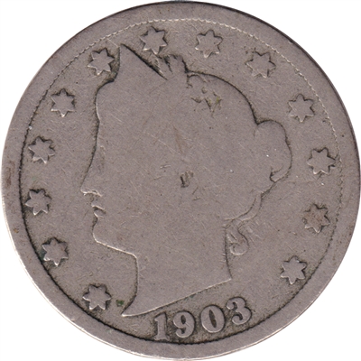 1903 USA Nickel About Good (AG-3)