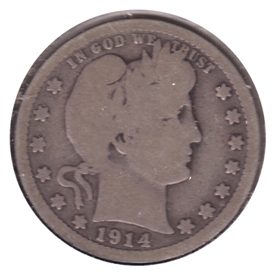 1914 USA Quarter Good (G-4)