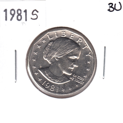 1981 S Susan B. Anthony USA Dollar Brilliant Uncirculated (MS-63)