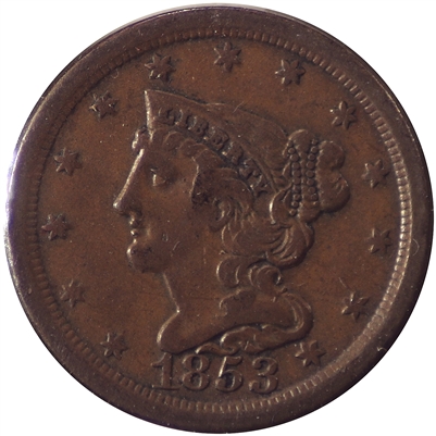 1853 USA Half Cent Extra Fine (EF-40) $