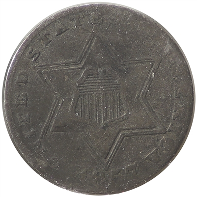 1857 Silver USA 3 Cents Very Fine (VF-20) $