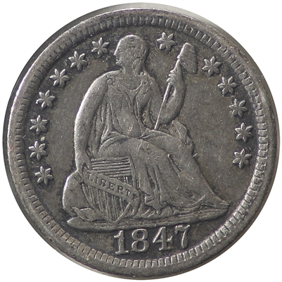 1847 USA Half Dime VF-EF (VF-30) $