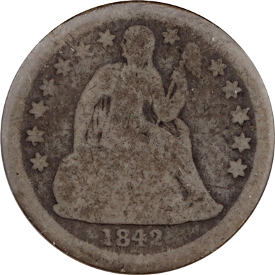 1842 USA Dime About Good (AG-3)