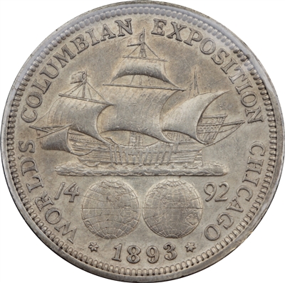 1893 Columbian Exposition USA Half Dollar EF-AU (EF-45)