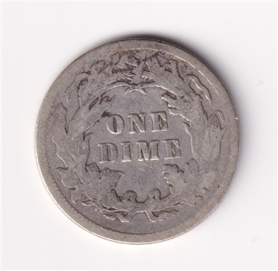 1891 USA Dime Fine (F-12)