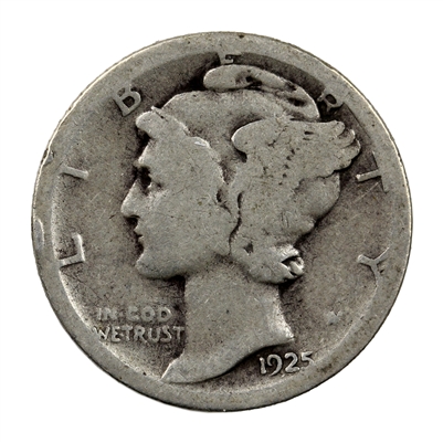 1925 S USA Dime Circulated