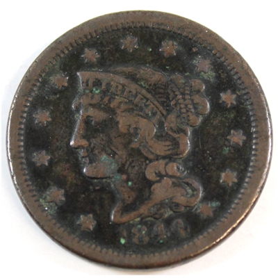 1844 USA Cent Very Fine (VF-20) $