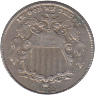 1882 USA Nickel EF-AU (EF-45) $