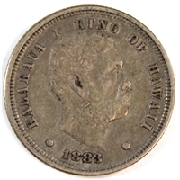 1883 Hawaii USA Dime Extra Fine (EF-40) $