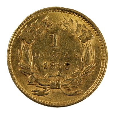 1856 Slant 5 USA Gold Dollar AU-UNC (AU-55)