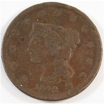 1842 Small Date USA Cent Very Fine (VF-20)