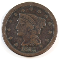 1845 USA Cent F-VF (F-15)