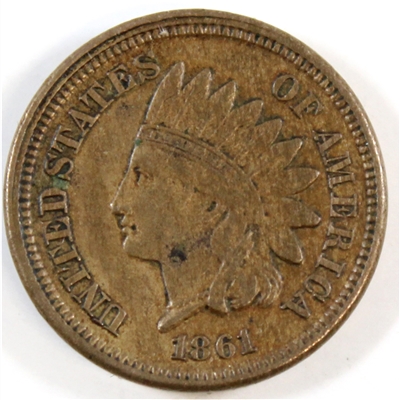 1861 USA Cent EF-AU (EF-45) $