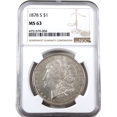 1878 S USA Dollar NGC Certified MS-63