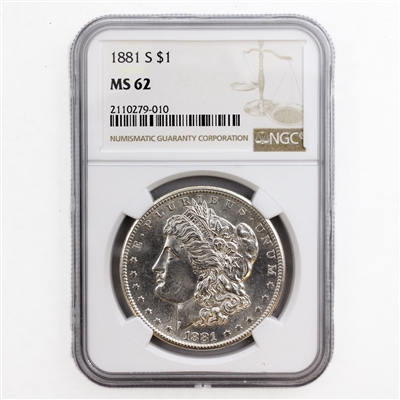 1881S USA Dollar NGC Certified MS-62