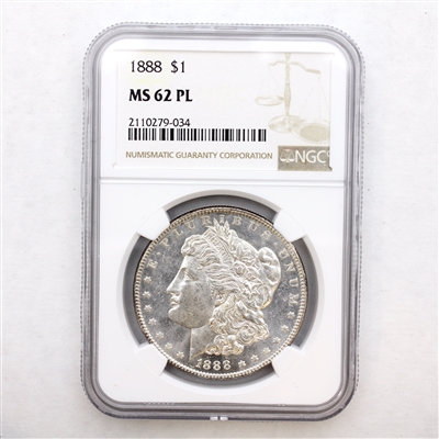 1888 USA Dollar NGC Certified MS-62 Proof Like