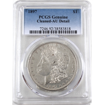 1897 USA Dollar PCGS Certified AU Details (cleaned)