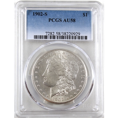 1902 S USA Dollar PCGS Certified AU-58