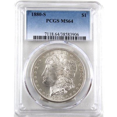 1880 S USA Dollar PCGS Certified MS-64