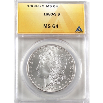 1880 S USA Dollar ANACS Certified MS-64