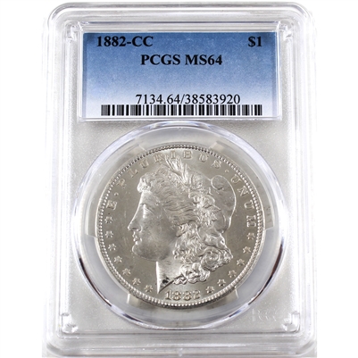 1882 CC USA Dollar PCGS Certified MS-64