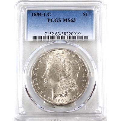 1884 CC USA Dollar PCGS Certified MS-63