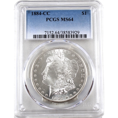 1884 CC USA Dollar PCGS Certified MS-64