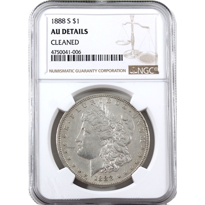 1888 S USA Dollar NGC Certified AU Details (cleaned)