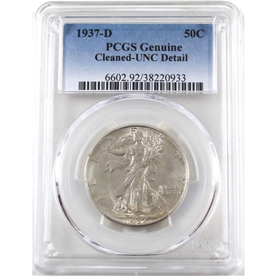 1937 D USA Half Dollar PCGS Certified UNC Details