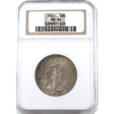 1941 USA Half Dollar NGC Certified MS-64