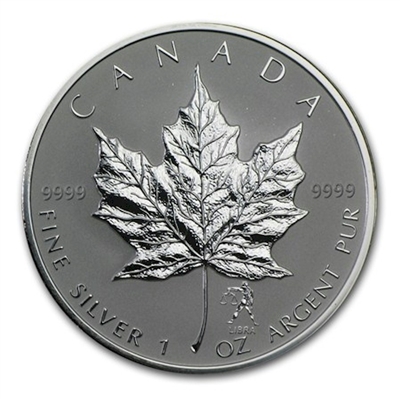2004 Canada Libra Privy Mark Silver Maple Leaf (TAX Exempt) WBS #1