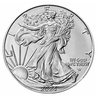 2024 United States $1 American Eagle 1oz. .999 Silver (No Tax)