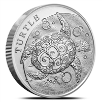 2024 Niue $5 Hawksbill Turtle 2oz. .999 Fine Silver Coin (No Tax)