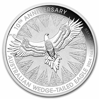 2024 Australia $1 10th Anniversary Wedge-Tailed Eagle 1oz. .999 Silver (No Tax)