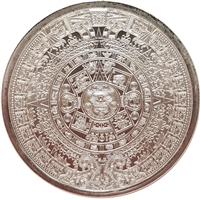 Aztec Calendar 1oz. .999 Silver Round (No Tax)