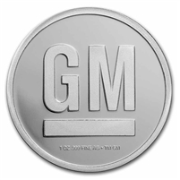 General Motors Logo (1967-2021) 1oz  .999 Silver Round (No Tax) Impaired