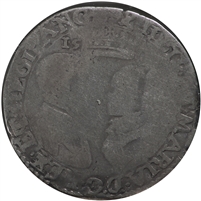 Great Britain 1554-1555 Philip and Mary Shilling Very Good (VG-8) $