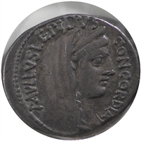Ancient Roman Republic L. Aemilius Lepidus Paullus Silver Denarius VF-EF (VF-30) $
