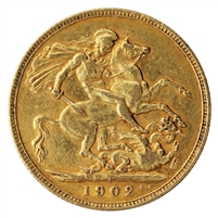 Australia 1902P Gold Sovereign Very Fine (VF-20)