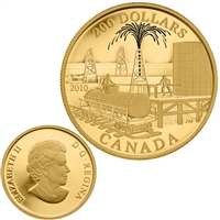 2010 Canada $200 22-Karat - Petroleum and Oil Trade Gold Coin.
