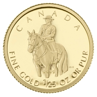 RDC 2010 Canada 50-cent RCMP 1/25oz Fine Gold (No Tax) impaired