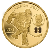 2011 Canada $200 Wayne & Walter Gretzky 22K Gold Coin