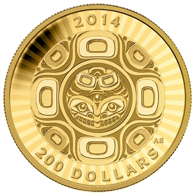 2014 Canada $200 Interconnection Sea: The Orca Gold (No Tax)